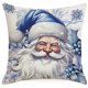 thumbnail image 3 of Blue Throw Pillow Covers 18*18 Inch Linen Farmhouse Cushion Covers for Couch Sofa Bedroom Christmas Decor (Pack of 4), 3 of 4