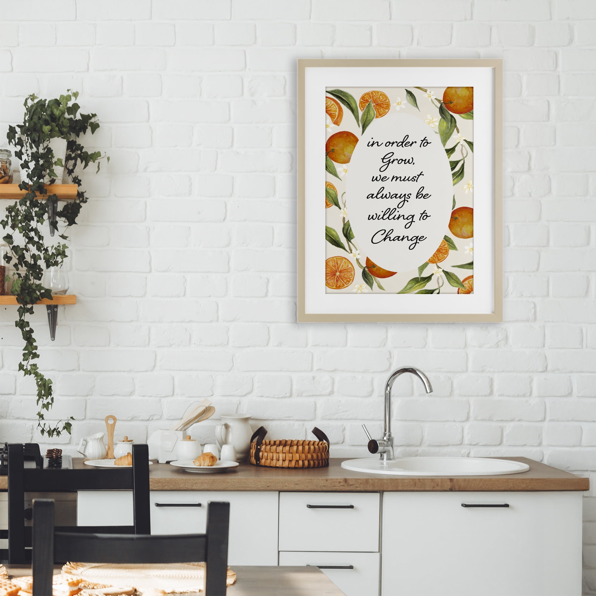 Stupell Industries Willing To Change Quote Birch Framed Print Under Glass, design by Janice Gaynor