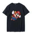 thumbnail image 1 of Camiseta con estampado de Super Mario Bros para adultos, ropa informal, talla para adultos, vestido de verano para padres e hijos, camisetas sólidas, lindas y divertidas adt nuevas zhangmengya LED, 1 of 2
