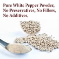 thumbnail image 3 of The Spice Way Ground White Pepper - Asian Cuisine – All Natural - Resealable Pouch - 4 oz., 3 of 6