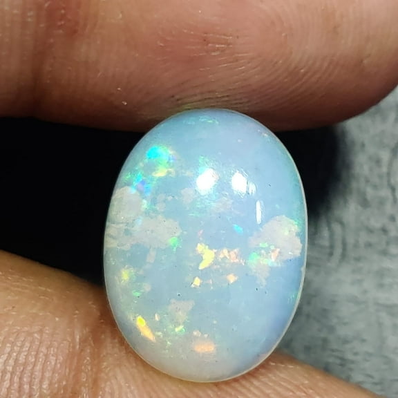 4.80 Carat Natural Finest Fire Ethiopian Opal Oval Cabochon Loose Gemstone
