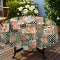 thumbnail image 4 of Pioneer Flower Floral Print Pattern Round Tablecloth 60 X 60 Inch, Wrinkle Resistant Wipeable Table Cloth for Kitchen Dining Picnic Patio Party, 4 of 6