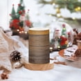thumbnail image 5 of Gradient Wood Color Flameless Candles&nbsp;LED Lights Battery Operated Candles with Remote and Timers Flicker Lights Votive Set of 2, 5 of 7
