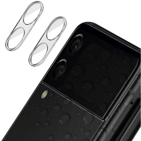 Samsung Galaxy Z Flip 3 Camera Lens Protector, 2 Packs HD Tempered Glass Rear Camera Shield Protective Cover Ultra-Thin Anti-Scratch Back Camera Screen Protector for Galaxy Z Flip3 5G