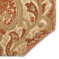 thumbnail image 2 of Spade Damask Chenille Upholstery Brocade Jacquard 58/59" Fabric By The Yard - Beige / Rust, 2 of 2