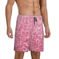 thumbnail image 2 of Vsdgher Pink Glitter Print Men's Pajama Shorts Lounge Bottoms Sleep Shorts Elastic Waist Lightweight PJ Shorts with Pockets-Large, 2 of 6