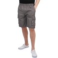 thumbnail image 1 of Krisp - Pantalón corto de algodón estilo militar para chico hombre (Gris), 1 of 3