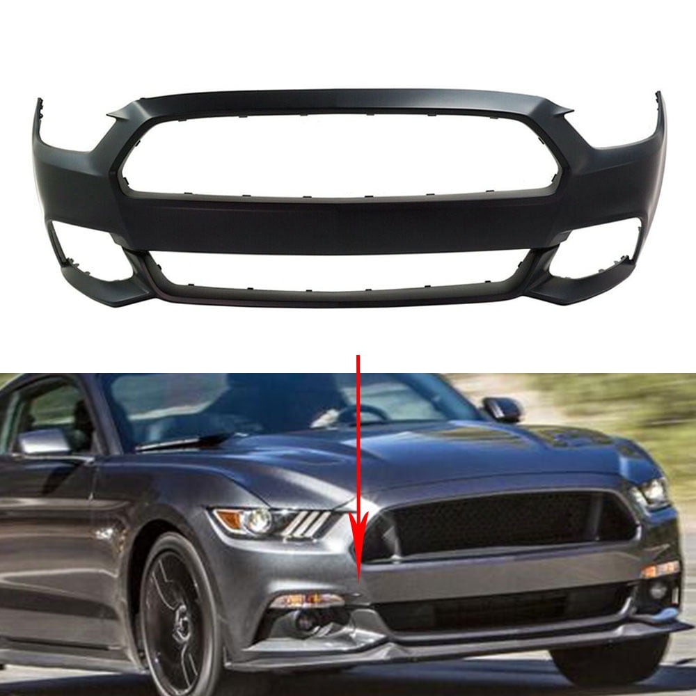 LABLT Front Bumper Cover Primed for 2015-2017 Ford Mustang Except Shelby Model