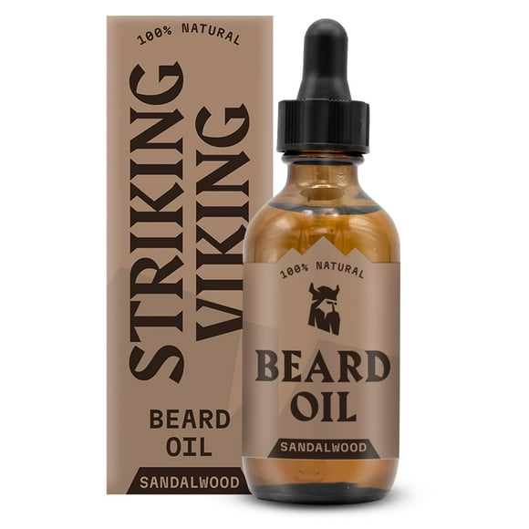 Aceite acondicionador para barba Striking Viking con aroma a sándalo, 60 ml