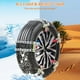 thumbnail image 4 of Cadenas de nieve de 2 piezas Cadenas de neumáticos antideslizantes Cadenas de nieve de neumáticos antideslizantes para camiones SUV de automóviles, 4 of 5