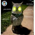thumbnail image 3 of Búho solar Owlery para jardín con sensor de movimiento y ojos parpadeantes, 38 cm, 3 of 7