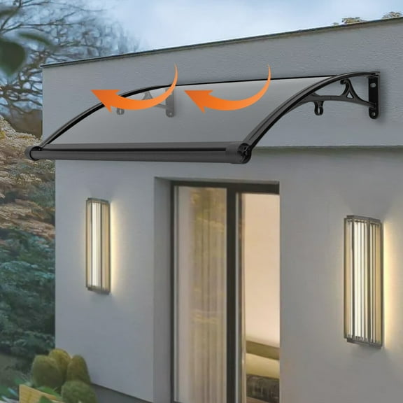 Miumaeov Window Door Awning Canopy, Front Doors/Windows Overhang Awning for Sun Shutter