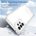 thumbnail image 6 of Case for Samsung Galaxy A33 Case Slim Dropproof [Defend from Drop/Scratch/Slip/Fingerprint] Clear Acrylic Hard Back Soft TPU Bumper Hybrid Phone Cover for Samsung A33 5G-Crystal Clear, 6 of 16
