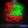 thumbnail image 3 of Handmadetneonsign Joy To The World The Lord Is Come Neon Sign, Christian Christmas Wall Decor, Jesus Birthday Led Sign 80929, 3 of 5
