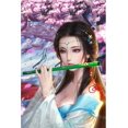 thumbnail image 1 of 30x40cm 5d Diy Diamond Art Painting Set Para Adultos Y Niños - Belleza Antigua Tocando La Flauta, Manualidades De Bordado De Diamantes Completos, Lienzo Crystal Rhi, 1 of 5