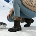 thumbnail image 4 of Dream Pairs Women Winter Mid Calf insulation Waterproof Faux Snow Boots, 4 of 7