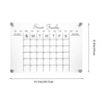 thumbnail image 2 of OULII 1 Set Acrylic Dry Erase Board Calendar for Refrigerator Transparent Home Use Back to School, 2 of 8