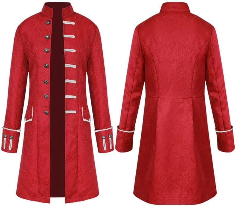 Chaqueta Gótica Steampunk Vintage Para Hombre – Diseño Medieval Renacentista Para Cosplay Y Banquetes