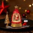 thumbnail image 5 of Gumesh Snow Globe Night Light with Christmas Tree, Portable Desktop Decor with Glowing LED Base, Winter Village Scene under Glass Dome, 5 of 5