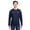 Dark Navy, variant on Harriton M118L Unisex Charge Snag and Soil Protect Long Sleeve T-Shirt-Safety Yellow-2XL