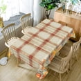 thumbnail image 4 of Tchckioa Autumn Line Grid Tablecloth for Restaurant,Rectangle 52x70 Stain Proof Table Cover, 4 of 6