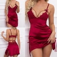 thumbnail image 2 of Conjunto de ropa interior de encaje de malla Sexy para mujer a la moda, pijama bordado para mujer, conjunto íntimo Fridja  nalpqowj11435, 2 of 9