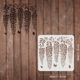 thumbnail image 2 of Wisteria Stencils Template 11.8x11.8inch Plastic Flowers Drawing Painting Stencils Flower Butterfly Wall Stencils Reusable Stencils for Painting on Wood Floor Wall and Tile, 2 of 7