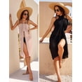 thumbnail image 2 of Ekouaer Sarong Coverup for Women 2 Pack Chiffon Long Bathing Suit Wrap Cover Bikini Sheer Wrap Skirt, 2 of 6