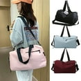 thumbnail image 1 of Xihbxyly Bolsa de Viaje con Separación de Humedad y Humedad, Correa Ajustable para El Hombro, Multiusos, para Gimnasio, Ideal para Viajar En Avión, Capacidad de 20 a 35 L, Color Negro, Vino y Azul Ci, 1 of 7