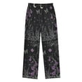 thumbnail image 2 of FORMRS Kids Pajama Pants with Pockets Size 11-12Y Boys Lounge Sleep Bottoms, Gothic Floral Print, 2 of 8