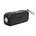 thumbnail image 2 of xjwjuw Solar Portable Bluetooth Speaker with Outdoor Flashlight, Bluetooth 5.0, 10W Stereo Sound, Solar Charging & Multi-Play Modes, for Music & Emergency Use Camping, Hiking, Home and Outdoor, 2 of 6