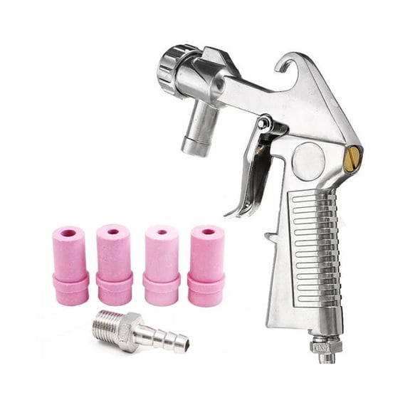 Sandblaster Feed Blast Gun Air Siphon Sand Blasting Abrasive Tool Ceramic Nozzles Tips Kit Power Tools Sprayer ,Versatile applications