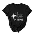 thumbnail image 5 of LYXSSBYX Tshirts Shirts for Women Easter Printed Short Sleeved Casual Loose Top Short Sleeved Round Neck Top/shirt, 5 of 5