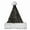 Color:black champagne, variant on Christmas Santa Hat Stunning Sequins and White Furry Brim for Christmas Parties Dress Up Cosplay Sequins Studded