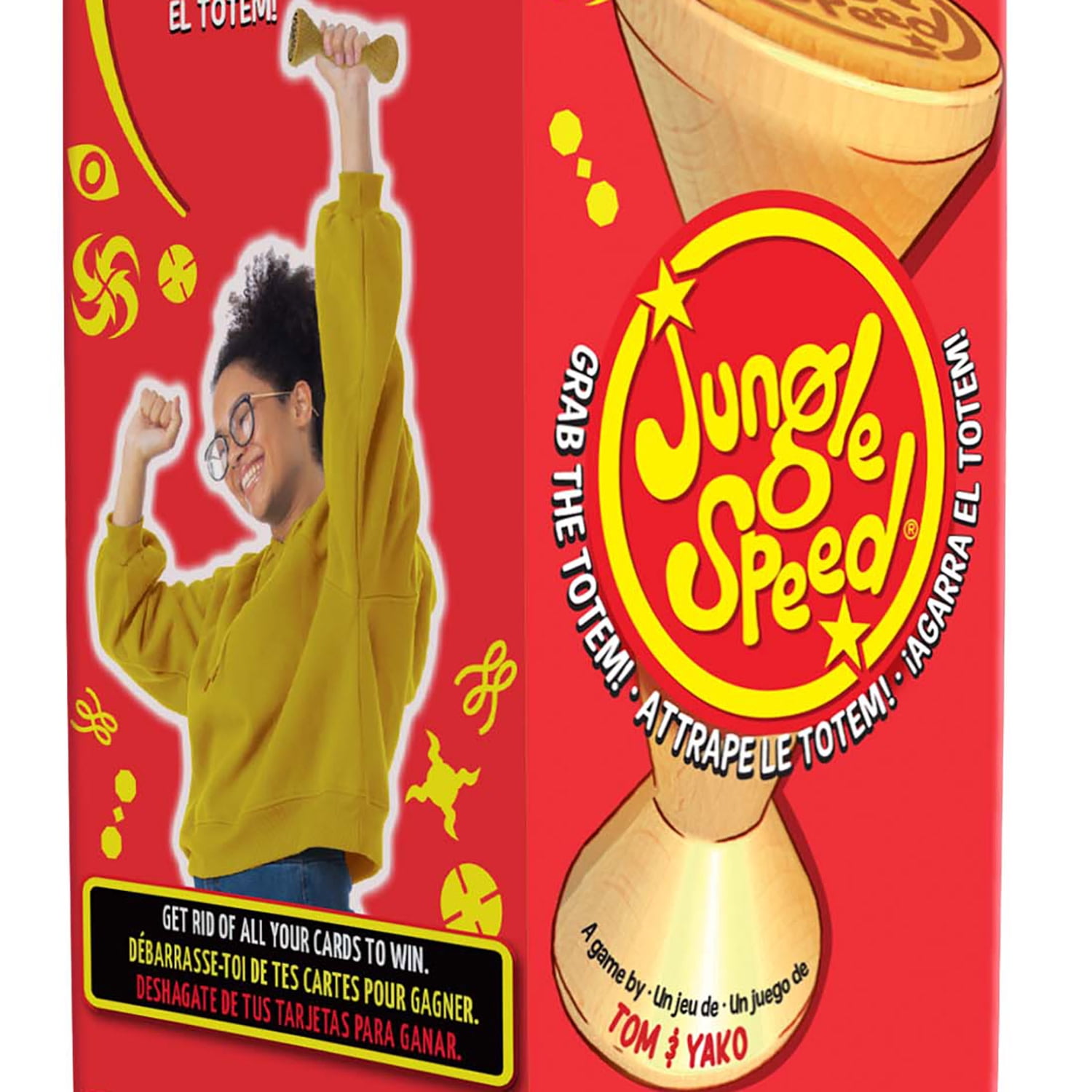 Foxmind Games: Jungle Speed - Eco Edition - Match Cards & Grab The Totem First, Family Game Night Of Observation & Reflexes, Kids 7+, 2-10 Players