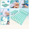 thumbnail image 2 of Open Box COMFY FLOATS Inflatable Striped Hammock Pool Float, Teal, 2 of 8