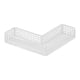 thumbnail image 4 of Estante organizador de cesta de ducha de metal, estante de ducha, estante de esquina montado en la pared para baño Blanco 30x10x5cm, 4 of 9