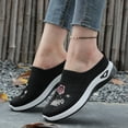 thumbnail image 5 of YOUYEDIAN Mules for Women Versatile Round Toe Comfy Fashion Floral Print Flats Casual Backless Sport Soft Walking Shoes, 5 of 5