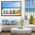 thumbnail image 4 of Designart - Adirondack Beach Chairs - Seashore Photo Framed Canvas Art Print, 4 of 4