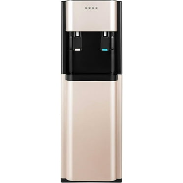 Hot Cold Water Dispenser for 5 Gallon Bottle, 5 Gallon Bottom Loading Water Dispenser,Fashion 5 Gallon Water Dispenser Bottom Load for Home,Office，Dormitory (Gold)