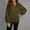 Army Green, variant on AOOCHASLIY Sweaters Fall Clearance Womens Plus Size Casual V-Neck Loose Solid Pocket Long Sleeve Tops Blouse