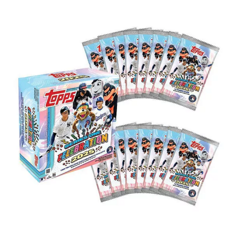 Topps 2025 Series 1 Baseball Celebration Mega Box (224 Cards