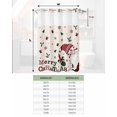 thumbnail image 6 of No Hook Shower Curtain with Snap in Liner, Red Christmas Hat Dwarf Gift Hotel Shower Curtains for Bathroom, Washable Shower Curtain Liner Set with Mesh Top Window, 72"x96", 6 of 6