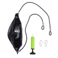 thumbnail image 1 of 1 Set Elastic Training Ball Professional Hanging Boxing Ball Durable Boxing Ball for Workout Exercise Agility Training (Black 1Pc Ball 1Pc Inflator 1Pc Inflation Needle 2Pcs Hooks), 1 of 8