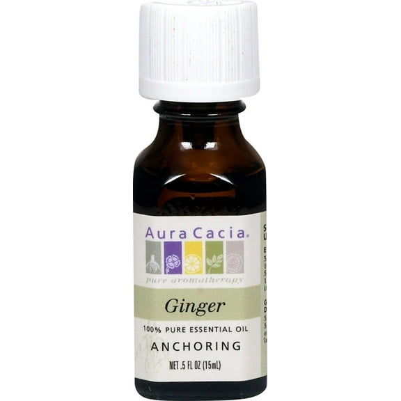 Aura Cacia 100% Pure Essential Oil Ginger -- 0.5 fl oz