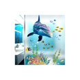thumbnail image 4 of Etiqueta de la pared de los peces del océano, debajo de la ballena azul pegatinas de pared suaves para la habitación de los niños sala de estar cafetería decoración de la pared del aula estilo-a, 4 of 5