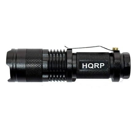 HQRP UV LED Flashlight Blacklight 3W 365 nm for Scorpions Hunting / Mineral Hunting / Rocks, Stones Illumination / Pet Stain & Bed Bug Detection + HQRP UV