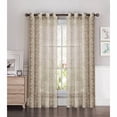 thumbnail image 4 of Window Elements Garden Nature/Floral Semi-Sheer Grommet Single Curtain Panel, 4 of 6