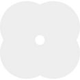 thumbnail image 4 of 30"OD x 4"ID x 12"C x 1"P Charlotte Architectural Grade PVC Contemporary Ceiling Medallion, 4 of 11