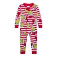 thumbnail image 1 of Moonsky Family Matching Sets Pajamas, Loungewear Outfits,Christmas Tree Print Family Matching Red Long Sleeve Tops and Red White Prints Striped Pants Set (Red White) 12 Months, 1 of 2